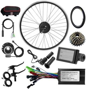 48V 26'' MXUS 250W Rear wheel Electric Bikes Conversion Kit Hub Motor, Waterproof Cable ,legal Motor ,E-bike Cycling Hub with Controller,Bike Bicycle Conversion Kit 7-speed Cassette,SW900 Screen