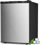 LHRIVER 2.1 Cu.ft Small Upright Freezer, Compact Mini Freezer with Removable Shelves, Adjustable Thermostat, Reversible Door Hinge, Quiet for Home/Office/Kitchen/Dorm, Silver