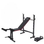 Reach 800 Adjustable Bench for Home Gym | 3 In 1 Gym Bench, Push-Up Bar & Tummy Twister | Incline/Decline/Flat Exercise Bench Press | Strength Training & Full Body Workout Bench | Max User Wt. 100Kg