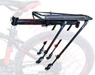 COMINGFIT 80kg Capacity Adjustable Bike Luggage Cargo Rack, Super Strong Bike Luggage Carrier, 4-Strong-Leg Bicycle Cargo Carrier