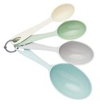 Colourworks Scoop-Shaped Plastic Measuring Cups - 'Classics' Colours (Set of 4)