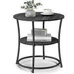 VASAGLE Side Table, Round End Table