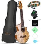 Hricane Concert Ukulele Spalted Map