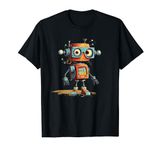 Funny little Robot Boy with Glasses for AI and smart PC Fans T-Shirt