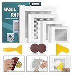 Deuvuo 19 Pcs Drywall Repair Kit, 4 Drywall Patch Sizes(2/4/6/8 Inch) With Scraper, Sandpaper for Damaged Drywall Ceiling - Say Goodbye to Unsightly Holes With Our Drywall Hole Repair Kit