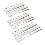 KEESHA 18 5/8" BBQ Grill Briquette Tray Heat Plates Shield Replacement for DCS Grill Parts, Perfect DCS Grill Briquette Tray Accessories, Compatible with DCS 27DBQ, 27DBQR, 27DBR, 27DSBQ, 3-Pack