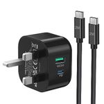 Samsung Fast Charger Plug and Cable 2M for Samsung Galaxy S24 Ultra S23 S22+ S21 fe S20 Plus A54 A53 A34 A33 A15 A14 A13 A12 and More Samsung Android Phone USB Type C Charging