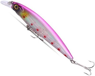 Sougayilang Minnow Fishing Lures Crankbaits Set Fishing Hard Baits Swimbaits Boat Topwater Lures for Trout Bass Perch Fishing-Type 9