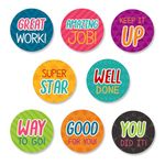 Store2508 2000 Pcs Kids Reward Sticker Roll Motivational Sticker for Kids Teacher Well Done Stickers 1 Inch Diameter