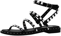 Steve Madden Women's Travel Flat Sandal black Size: 5 UK