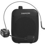 DIGIMORE 10W Wireless Voice Amplifier for Teachers | 12Hr Battery | BT 5.3 | in-Built Noise Reduction | Wireless Headset Mic for Tour Guides, Fitness, Announcements, Schools & Colleges (D-1200 WL)