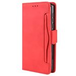 HualuBro BLU J9L Phone Case, Magnetic Full Body Protection Shockproof Flip Leather Wallet Case Cover with Card Holder for BLU J9L Case (Red)