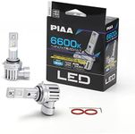 PIAA LEH211 LED Standard Series Headlights/Fog Lights, Controller-less Type, Compatible with Vehicle Inspection, Noise Compatible, 6600K, 12V, 19W, 3300lm, HB3/HB4/HIR1/HIR2, Pack of 2