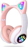 Kids Headphones,BREIS Cat Ear LED L