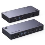 UGREEN Revodok Max 313, Thunderbolt 4 Dock (13-in-1) with Triple 4K@60Hz, Single 8K@30Hz Display, 40Gbps, 60W Charging for Laptop, 5x USB-A and USB-C, Ethernet, SD/TF 4.0 for MacBook and Windows