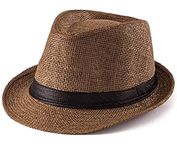 INFISPACE Baby Boy's Straw Straw Hat (Pack Of 1) (SH-101_Brown, Chocolate_2 Years-5 Years)