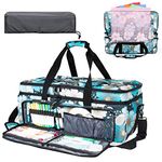 AMOIGEE Double-Layer Carrying Case for Cricut Maker 3/Maker/Explore 3/Explore Air 2, Tote Carrying Bag for Cricut Accessories