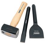 Draper 3 Piece Builders Tools Kit | Club Hammer, Chisel and Bolster | Builders Hand Tools | 26120