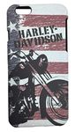 Harley-Davidson Men's iPhone 6 Shell, Motorcycle American Flag TPU Case 07721