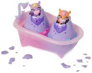 Hatchimals Alive, Make a Splash Playset with 15 Accessories, Bathtub, 2 Color-Change Mini Figures in Self-Hatching Eggs, for Kids