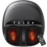 RENPHO Foot Massager Machine with Heat, Shiatsu Deep Kneading Foot Massage, Compression, Electric Massager for Tired Feet, Plantar Fasciitis, Fathers Day Gifts, Gifts for Women Men, Remote Control