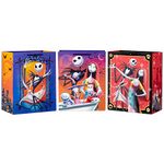 Hallmark Disney The Nightmare Before Christmas 13" Large Gift Bag Bundle (3 Bags: Jack Skellington, Zero, Sally, Lock, Shock and Barrel) for Halloween, Christmas, Birthdays