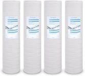 Geekpure Whole House String Wound PP Spun Sediment Filter-4.5" x 20"-5 Micron- Pack 4