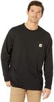 Carhartt Men's Force Relaxed Fit Midweight Long-Sleeve Pocket T-Shirt Work Utility, Black, XXL