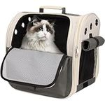 BELLE VOUS Pet Carrier Backpack - Breathable Rucksack with Front Opening for Cat or Small-Medium Dog/Puppy - Mesh Carrier for Walking, Hiking & Travel