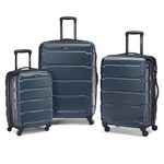 Samsonite Omni Pc Hardside Expandable Luggage, Teal, 3-Piece Set (20/24/28), Omni Pc Hardside Expandable Luggage with Spinner Wheels