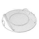 only fire Double-Side Hinged Cooking Grate, Gourmet BBQ System Replaced Grilling Grate for Weber 22" Charcoal Kettle Grills