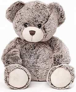 Uni-Toys - Teddy Super Doux (Marron foncé) - 24 cm (Hauteur) - Ours en Peluche, Nounours - Peluche, Doudou