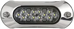 Attwood 65UW12W-7 Light Armor LED Underwater Light, Stainless Steel Bezel, Intense White Light