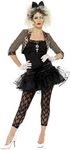 Smiffy's Women's 80's Wild Child Costume, Jacket, Top, Tutu, Leggings Gloves and Headband, Back to The 80's, Serious Fun, Size 14-16, 36233