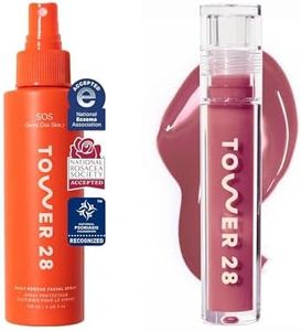Tower 28 ShineOn Milky Lip Jelly, PISTACHIO SOS Daily Rescue Facial Spray 4 FL OZ