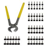 YEHAM 25 Pairs 5 Different Size (8/9/ 10/11/ 12mm) Women's High Heel Shoes Replacement Dowels Repair Tips Pin Kit