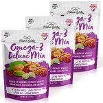 Nature's Garden Omega 3 Deluxe Mix - Healthy Trail Mix, Power Up Mega Omega Trail Mix Nuts, Heart Healthy, Gluten Free, Cholesterol Free, Sodium Free, No Artificial Ingredients – 737g Bag (Pack of 3)