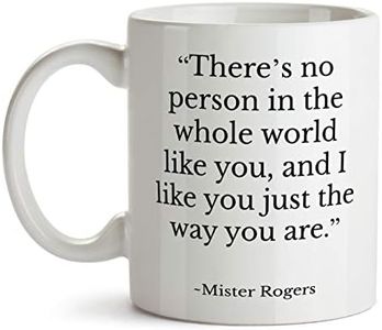 Pocstar Design - Tazza da caffè con citazione Mr Rogers da mamma insegnante per migliore amico, non c'è persona in tutto il mondo come te, 325 ml