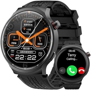 AMAZTIM Smart Watch for Men, 1.85" Ultra-Large Display, 120 Days Extra-Long Battery, Military-Grade Materials, Answer/Dial Calls, 100+ Sports Modes, 24/7 Heart Rate & Sleep Monitor, for Android & iOS