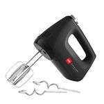 Cello Supreme Hand Blender | Hand Mixer | Beater - Easy Mix, Powerful 400 Watt Motor | 6 Speed Control + Turbo | Dough Hooks and Strip Beater attachments | 2 Years Warranty | Black