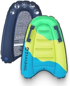 Premium Kids Inflatable Boogie Board Lightweight Swimming Floating Surfboard for Beach & Pool Fun Durable Inflatable Bodyboard for Wave Riding Summer Pool Floats & Beach Toys (Multicolor)