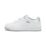 PUMA Women's Low-top Sneaker, Puma White-Frosted Dew-puma Silver, 6