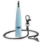 ACME Dog Whistle No. 210.5 (Update 2023) with Free Whistle Band in Matte Black, Alpha, Ideal for Callback, Long Range, Frequency Standardised (Baby Blue)