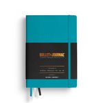 LEUCHTTURM1917 373022 Bullet Journal Edition 2, Medium (A5), Hardcover, 206 numbered pages, Turquoise25, dotted