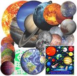 220 Pcs Glow in The Dark Planets an