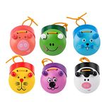 6pcs Cartoon Animal Castanets Early Education Musical for Baby