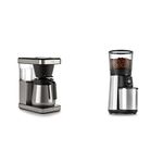 OXO Brew 8 Cup Coffee Maker (Stainless Steel) + OXO Brew Conical Burr Coffee Grinder