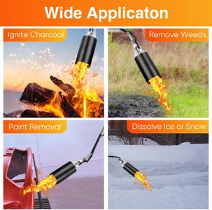 Heavy Duty Weed Torch – 340,000 BTU Propane Flame Burner