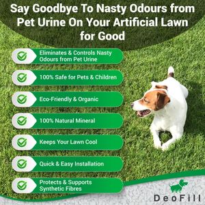 DeoFill Zeolite Pet Infill for Artificial Grass – Odour Control, Chemical-Free
