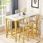 Lamerge Dining Table Set for 4 Bar 